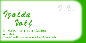 izolda volf business card